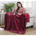 thumbnail image 6 of Elle Home Plush Oversized Throw Blanket - Silky Soft Flannel Fleece, Soft and Cozy, for Bed and Couch - 60" X 70", Classic Tartan Plaid, 6 of 6