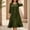 *Army Green, variant on Women's 2 Piece Outfit ,Long Chiffon Cardigan and Sleeveless Crewneck Dress Set,Casual Summer Flowy Dress Army Green,Women's Plus M