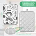 thumbnail image 6 of Yayeee Pot Holders Kitchen Heat Resistant with Pocket 7"x9.8" Cotton Oven Cooking Hot Pads, Clouds and Suns, 6 of 7