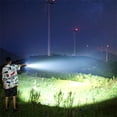 thumbnail image 4 of Rechargeable LED Flashlight, 900000 High Lumens Super Bright Tactical Flashlights with Digital Power Display, 5 Modes Zoomable Waterproof Portable Handheld Flashlight for Camping, 4 of 4