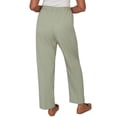 thumbnail image 2 of Alfred Dunner Womens Sage Twill Short Length Pant, 2 of 4