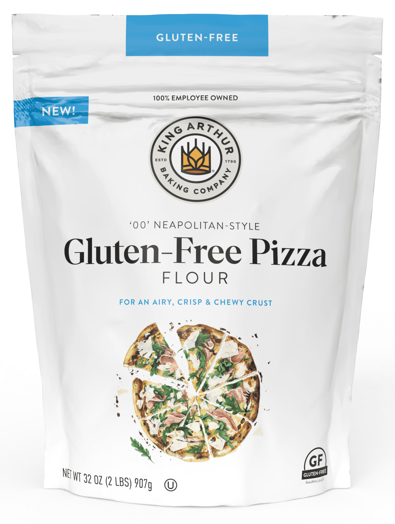 King Arthur Baking Company Gluten-Free 00 Neapolitan Style Pizza Flour, 32 oz