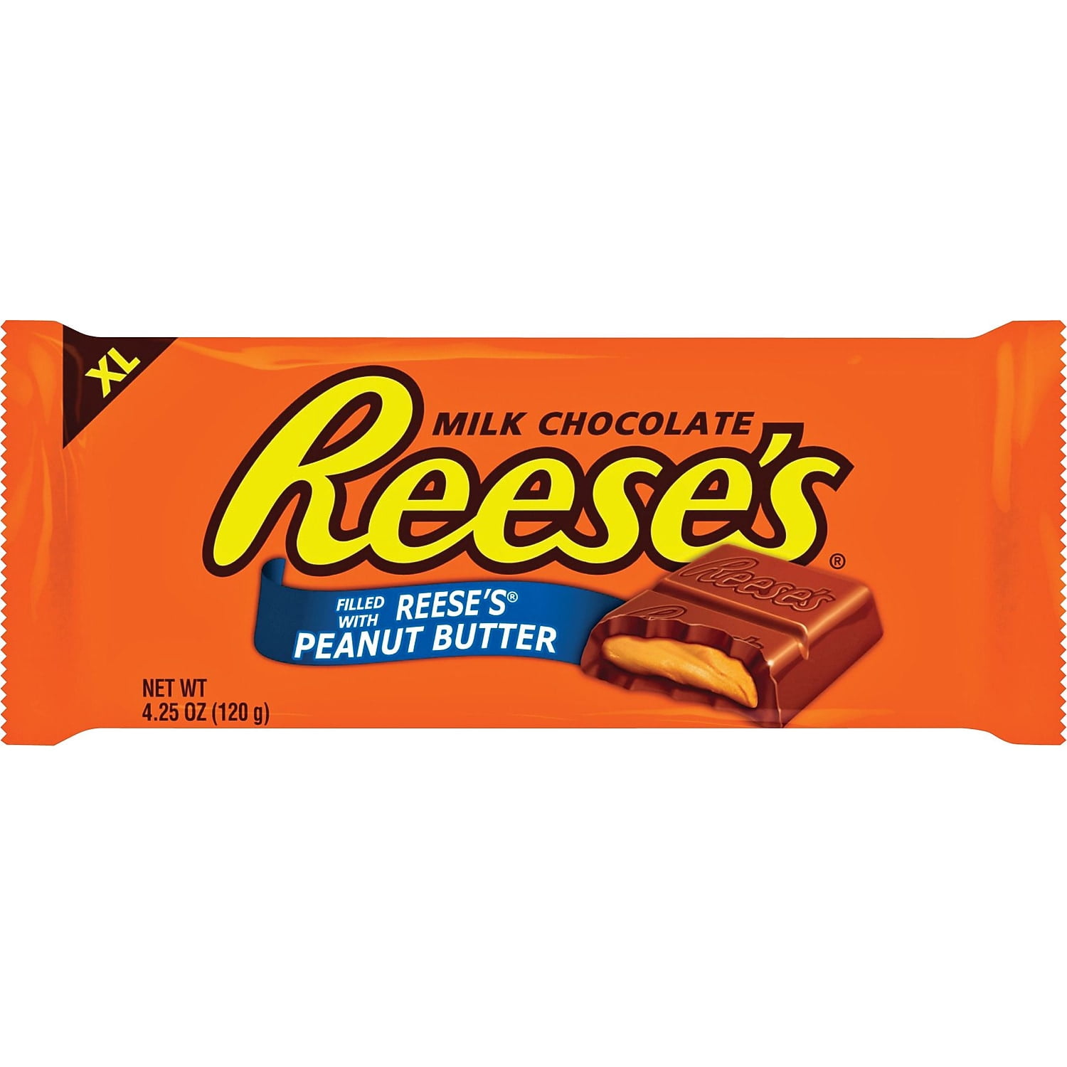 Reese's XL Peanut Butter Milk Chocolate Candy Bar 4.25 oz. 12/Carton (HEC44266)