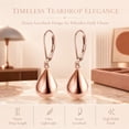 thumbnail image 5 of Teardrop Leverback Earrings for Women Waterdrop Tear Drop Dangle Earrings Jewelry Hypoallergenic Silver Teardrop Leverback Dangle Earring, 5 of 8