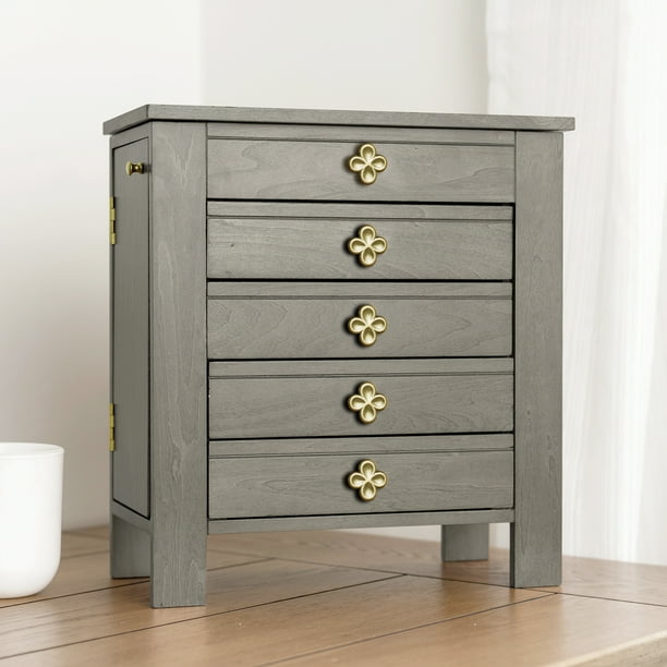 Hives and Honey Emma Wood Jewelry Chest for Women