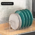 thumbnail image 6 of Stainless Steel 2-Set Bowl & Plate Storage Rack for Kitchen – 4pcs Organizer (2 Plate Racks + 2 Bowl Racks), Compact Dish Drying Rack, 6 of 9
