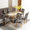thumbnail image 2 of Chair Covers, Dining Room Chair Covers Stretch Dining Room 6 Pack,Dining Chair Covers Dining Chair slipcovers for Kitchen,Hotel,Dining Room, Ceremony, 2 of 6