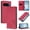Red, variant on For Google Pixel 10a 6.3" 【RFID Blocking 】Protective Purse Case Double Butterfly Strong Magnetic Attachment/Closure, Card Slots/Pocket, PU Leather Flip Wallet Case,Purple,For Google Pixel 10a