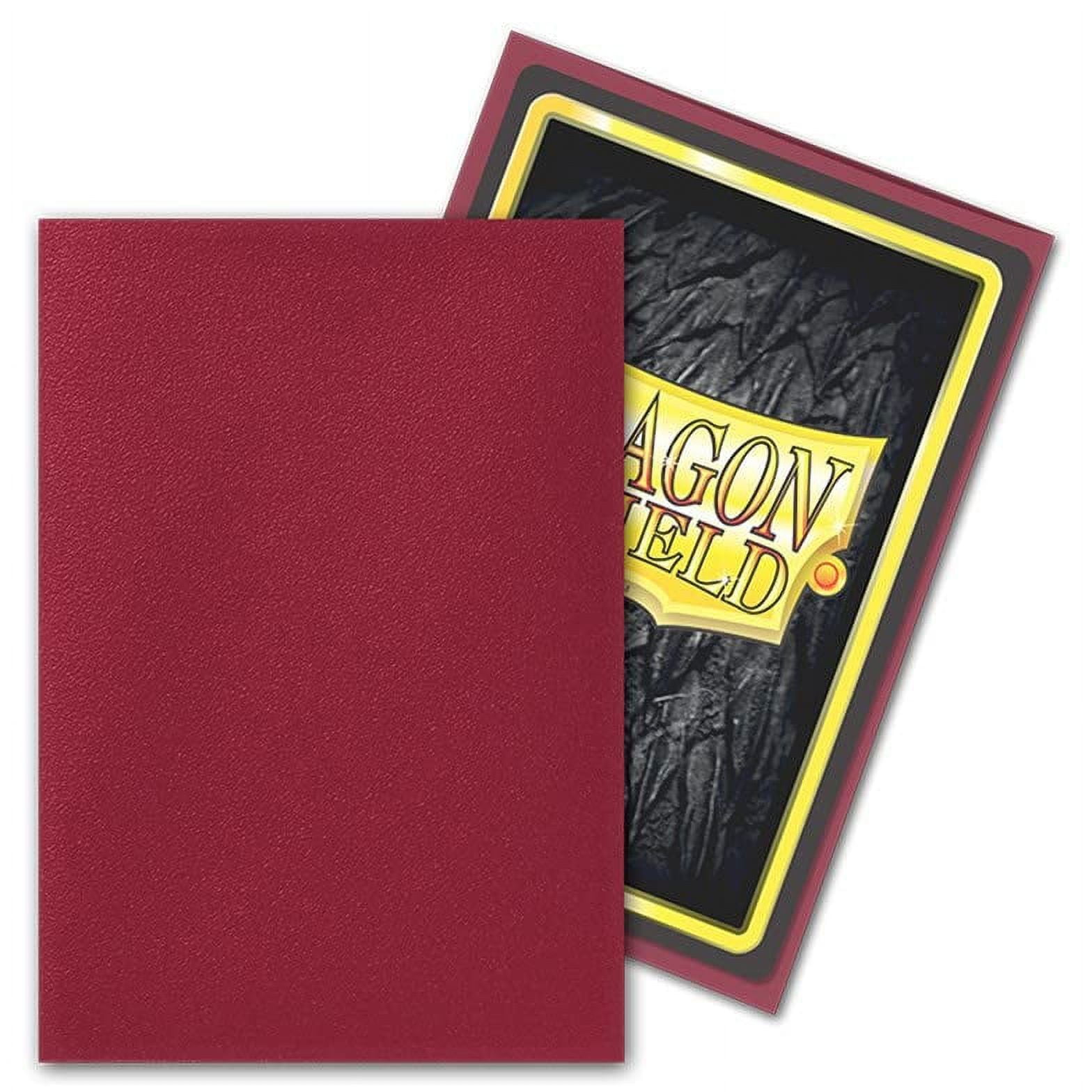 10 Packs Dragon Shield Matte Mini Japanese Blood Red 60 ct Card Sleeves Display Case