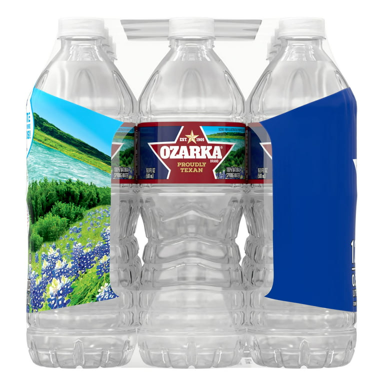 OZARKA Brand 100% Natural Spring Water, 16.9-ounce plastic bottles