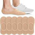thumbnail image 1 of Nvzi 15 pares de calcetines invisibles para mujer, antideslizantes, de corte bajo en el tobillo, para uso informal y formal, suaves y elásticos, de complexión delgada., 1 of 2