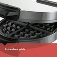 thumbnail image 4 of BLACK+DECKER WMB500 Traditional Belgian-Style Waffle Maker, Stainless Steel, 4 of 12