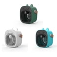 thumbnail image 4 of Bewildely Mini aire acondicionado enfriador de carga portátil hogar Oficina habitación ventilador de interior al aire libre senderismo Electrodomésticos Blanco modelo enchufable, 4 of 6