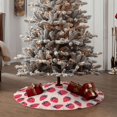 thumbnail image 6 of Balery Strawberry Printed Christmas Tree Skirt , Merry Christmas Party Christmas Tree Decoration,Adjustable Tree Skirt-48", 6 of 8
