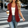 thumbnail image 6 of Betivan Summer Women's Sleeveless Vest Tops Lightweight Breathable Lined Trendy Casual Work Office Blazer Pockets, 6 of 8