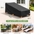 thumbnail image 2 of MR. COVER Chaise Lounge Cover, Patio Furniture Covers, Patio Lounge Chair Cover Waterproof and UV Resistant, 600D Heavy Duty Outdoor Furniture Covers with Air Vent 2 Pack, 70"L x 32"W x 32"H, 2 of 10