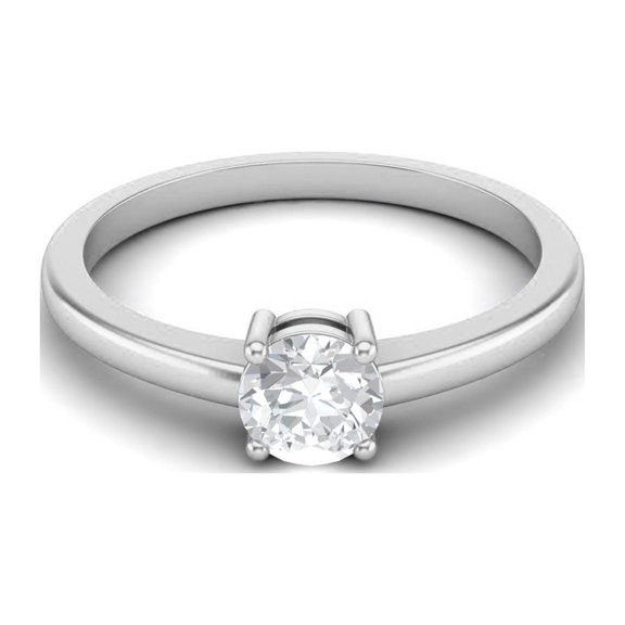 Mooneye 1.30 Ctw Moissanite Diamond 925 Sterling Silver Round Prong Set Solitaire Women Gifts Ring