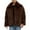 Coffee, variant on ZUKMRJPC Men's Vintage Faux Fur Coat Winter Warm Long Sleeve Lapel Thick Jacket Solid Color Soft Comfy Loose Fit Open Front Cardigans