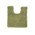 thumbnail image 5 of Home Weavers Fantasia Collection Toilet Rugs U Shaped Contour, Extra Thick Bathroom Rug, Non-Slip Contour Mat for Bathroom, Cotton Soft & Water Absorbent, Machine Washable, 20"x20" Contour, Sage, 5 of 5