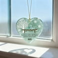 thumbnail image 4 of DURUA Heart Shaped Family Sea Glass Ornament, Memorial Keepsake for Loved Ones, Christmas Tree Decoration for Family, 3.15x2.95in Acrylic Heart Gift for Parents(B), 4 of 8