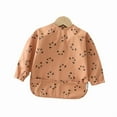 thumbnail image 5 of 6-36 months Kids Baby Feeding Bibs Waterproof Long Sleeve Apron with Pocket Toddler Burp Cloth Boys Girls Anti-dirty Art Smock (3-S), 5 of 7