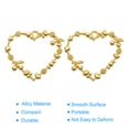 thumbnail image 4 of Uxcell Heart Flower Shape Alloy Open Back Bezel Pendants DIY Hollow Frame, Gold Tone 10 Pack, 4 of 5