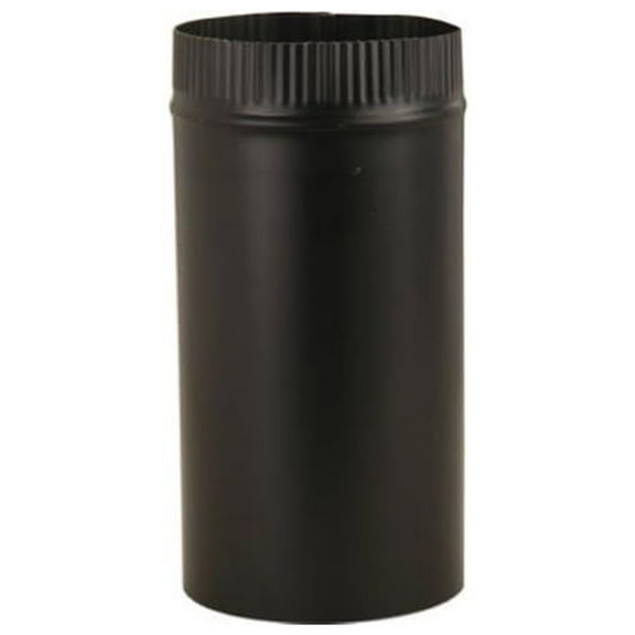 BM0344 4" x 24" 28GA Pipe, Black Set of 4