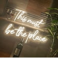 thumbnail image 5 of Handmade led neon sign "this must be the place",Gorgeous neon wall light decoration,home decor,bedroom wall art 24 x 20 inch, 5 of 7