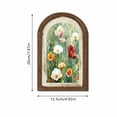 thumbnail image 3 of Vintage Floral Oval Wall Art,Farmhouse Country Oil Painting Floral Oval Hanging Decor,Rustic Farmhouse Cottagecore Wooden Framed Decor for Home Bedroom Living Room Reading Room, 3 of 6