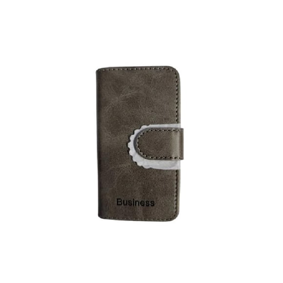 Funda para reproductor MP3 Samvix IIBusiness, funda de piel tipo libro, gris