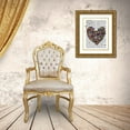 thumbnail image 3 of Fab Funky 26x32 Gold Ornate Wood Framed with Double Matting Museum Art Print Titled - Butterfly Heart, 3 of 4