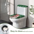 thumbnail image 4 of HELLHERO Snowman Snowflake Pattern Stretch Toilet Lid Covers & Washable and Reusable Soft Fits All Toilet Shapes with Pack of 2 Toilet Seat Cover Replacement, 4 of 8