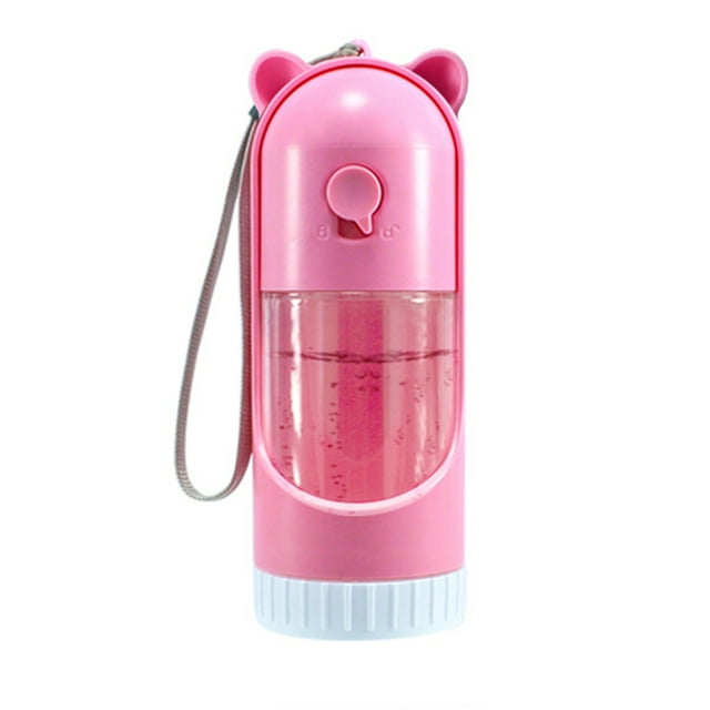 Dispensador de agua portátil estirable para mascotas Botella de agua para perros de 220 ml para mascotas
