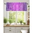 thumbnail image 2 of Halloween Spiders Valances for Windows Spiders Web Purple Vintage Decoration Valance Rod Pocket Light Filtering Short Window Treatments Curtains for Kitchen Bathroom Living Room Bedroom, 54 x 18 Inch, 2 of 7