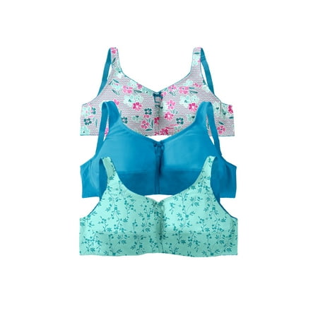 

Comfort Choice Women s Plus Size 3-Pack Cotton Wireless Bra Bra