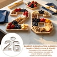 thumbnail image 3 of 2026 Graduation Decorations - Wood Number 26 Charcuterie Board with Grad Tray, Class of 2026 Graduation Party Supplies, Large Wood Food Serving Trays for Meat Fruit Cheese Snacks and Desserts, 3 of 9