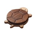 thumbnail image 3 of Posavasos de Madera con Forma de Tortuga de Dibujos Animados, Decorativo, Multifuncional, Resistente Al , Accesorio de Mesa para El Hogar, Elegan, 3 of 9