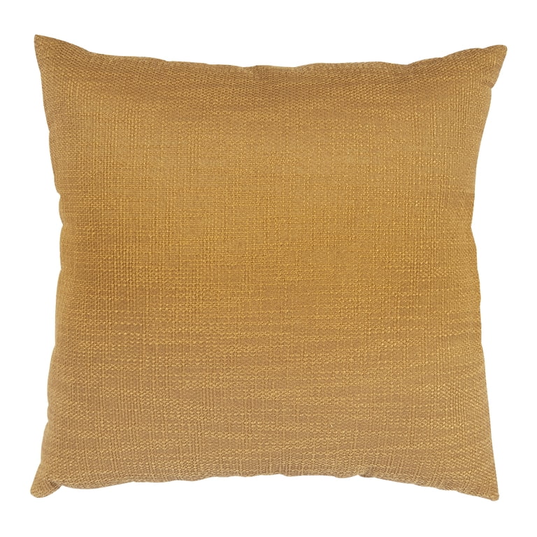 Mainstays 18-Inch Square Decorative Throw Pillow, Brown photo 1