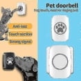 thumbnail image 2 of Home Wireless Touch Doorbell Smart Led Flash Pet Dog Doorbell Waterproof Caller Flash Ding Dong Doorbell, 2 of 3