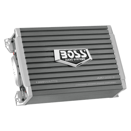 Boss Audio AR1200.2 1200 Watt 2-Channel Car Audio Amplifier Amp and Level Remote