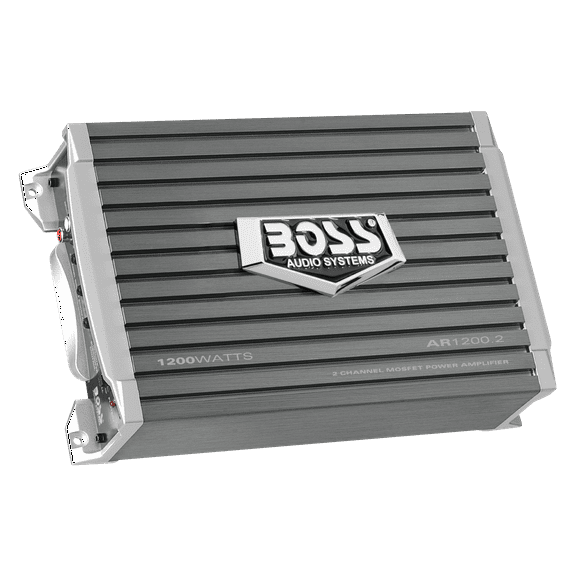 Boss Audio AR1200.2 1200 Watt 2-Channel Car Audio Amplifier Amp and Level Remote