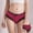 Wine, variant on Naittoop Cotton Underwear for Women 2026 Sexy Lace Bikini Lingerie Panties Basics Stretch Wasit Hipster No Show Thongs Brief