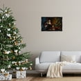 thumbnail image 3 of Stupell Industries Santa Reading by Tree Holiday Painting Black Floater Framed Canvas Art Prints Wall Art, 25 x 17, 3 of 10
