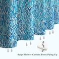 thumbnail image 6 of Blue White Tie Dye Textured Pattern Shower Curtain 72"x84" ,Bathroom Decorative Shower Curtains Set with 12 Hooks,Modern Waterproof Washable Shower Curtain, 6 of 6