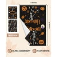 thumbnail image 5 of Fall Kitchen Towels Set of 2 - Fall Kitchen Dish Towels 18x26 Inches Decorative Autumn Themed Towel for Thanksgiving Harvest, Absorbent Hand Towel with Hanging Loop, Oil Pumpkin, 5 of 6