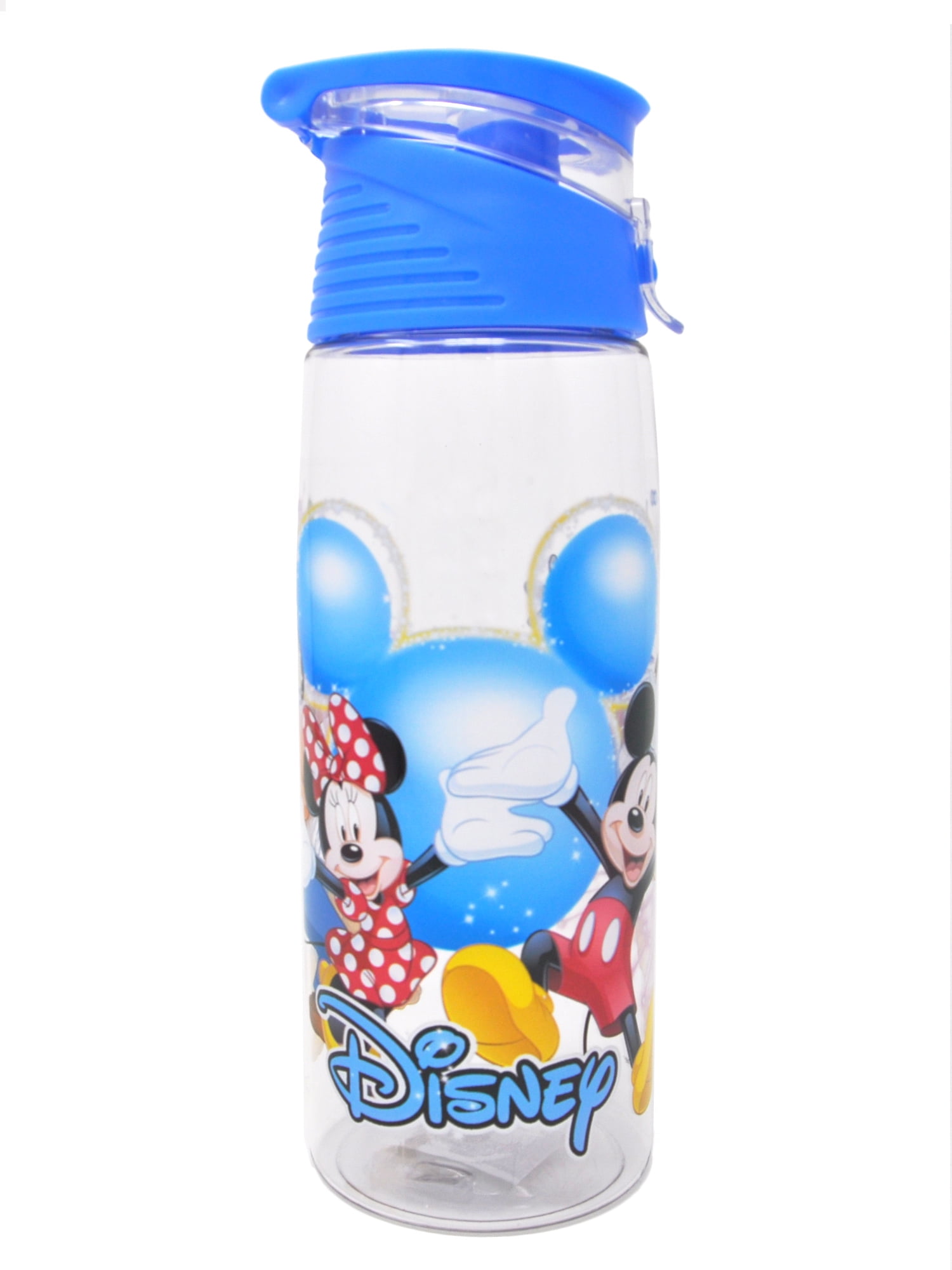 clear flip top water bottle