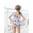 thumbnail image 6 of Millie Loves Lily Female Ice Blue Mermaid Ruffle-Accent Swimsuit One-piece UPF 50, Sizes 2T-10, 6 of 8