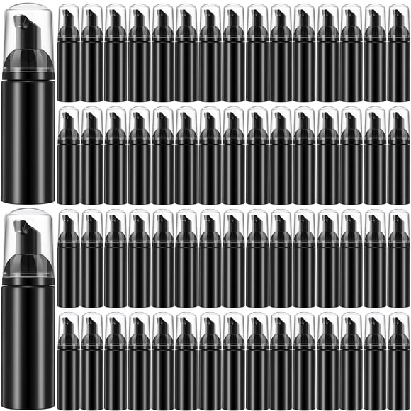 70 Pcs 2 oz Distributeurs de Savon en Mousse en Plastique Bouteilles de Savon Rechargeables avec Pompe Mini Nettoyage Bouteille de Mousse Vide Distributeur de Mousse pour Voyage Rechargeable