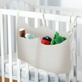thumbnail image 6 of Steadline Double Pocket Bedside Organizer,Soft Cotton Fabric Storage With Printed Pattern And Hanging Design For Nursery Essentials And Baby Care Products With Large Capacity And Space Saving, 6 of 6