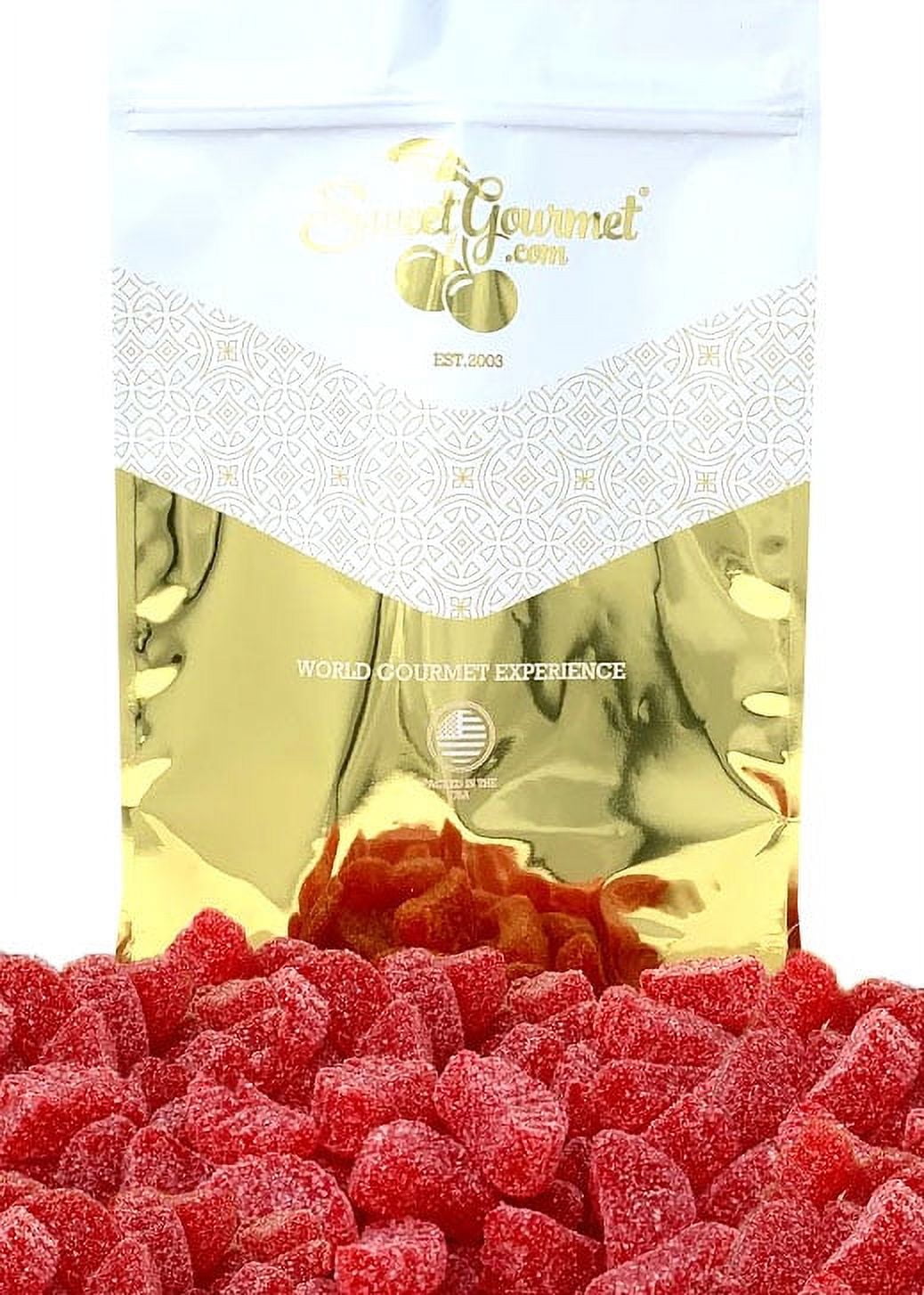 SweetGourmet Jelly Cherry Slices Bulk Candy | 4 Pounds